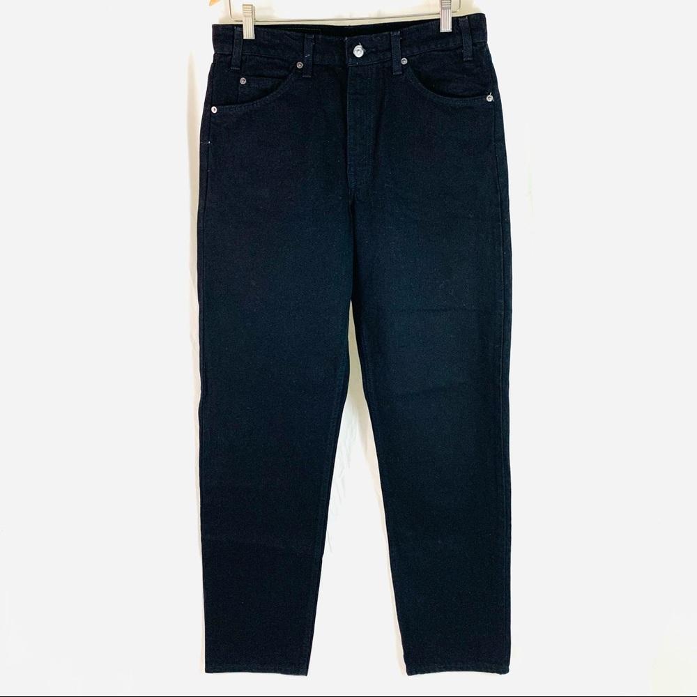 Levi’s Vintage 550 Orange Tab Black Denim Relaxed Fit W33 L34 80s